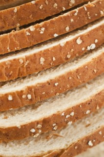 Sliced bread, close-up.