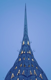top of Chrysler Building, New York City, New York, USA.