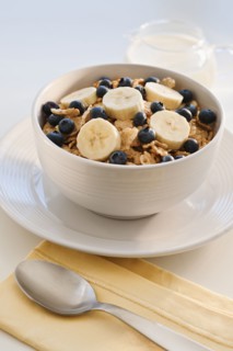 Cereal with fruits.