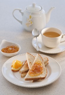 toast with marmalade.