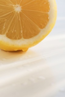 Sliced lemon.