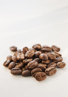 Heap of coffee beans.