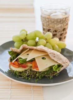 A tasty sandwich.