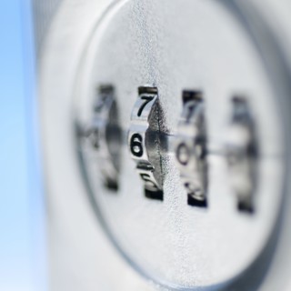 Combination lock.