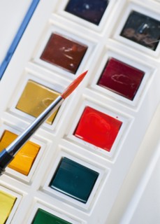 Paint supplies.