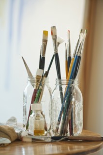 Paint supplies.