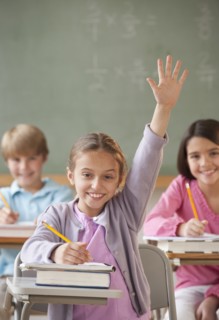 Students in a classroom.