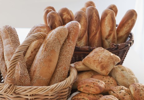 Assorted Breads and baked goods.