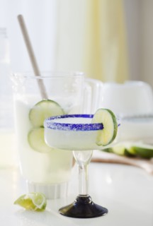 A margarita by a blender