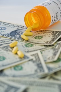 Pills on bank notes