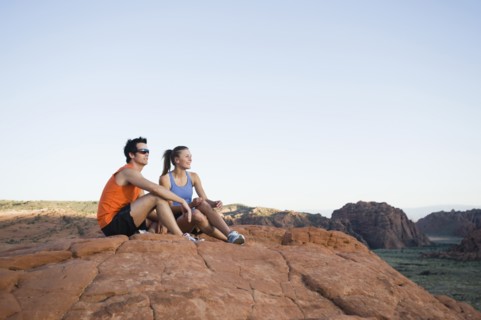 Runners at Red Rock taking a break