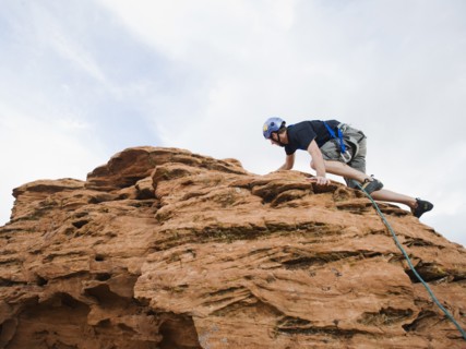 A rock climber at Red Rock