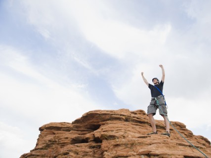 A rock climber at Red Rock