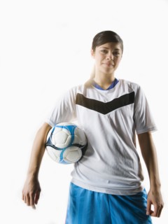 A soccer player