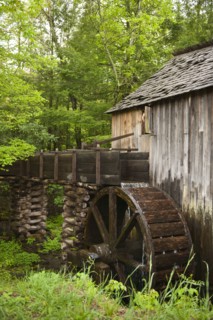 A watermill in Smoky Mountain National Park.