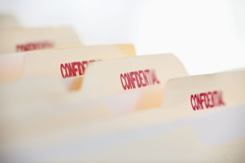 Confidential files.