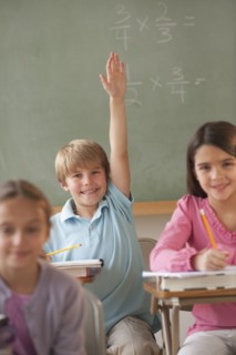 Students in a classroom.