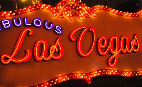 Las Vegas sign.