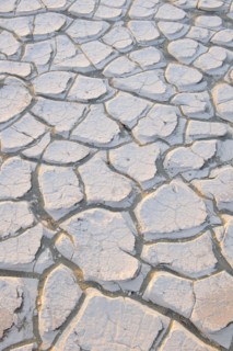 Cracked earth.