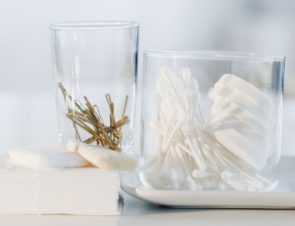 Hair pins and q-tips