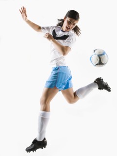 A soccer player