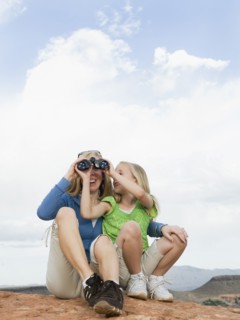 A mother and daughter at Red Rock