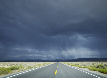 A scenic and empty road