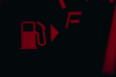 Gas gauge in a car