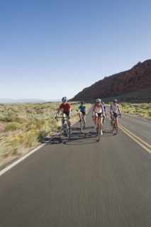 Bikers on the road