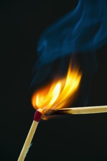A match lighting another match