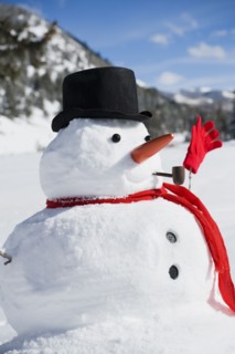 A snowman