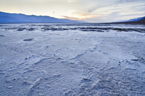 Badwater Flats in Death Valley.
