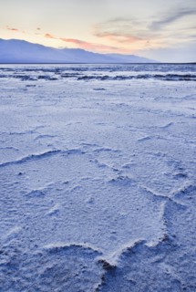 Badwater Flats in Death Valley.