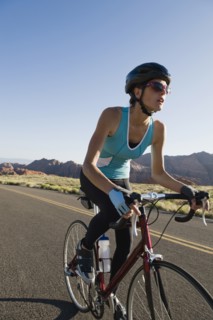 Biker on the road