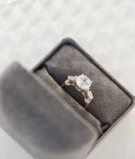 An engagement ring