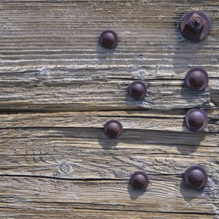 A wooden surface.