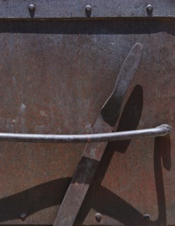 A metal surface.