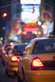 A street scene in New York.