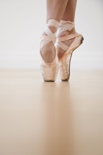 A female ballet dancer.