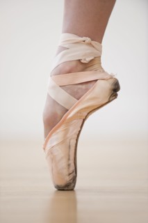 A female ballet dancer.