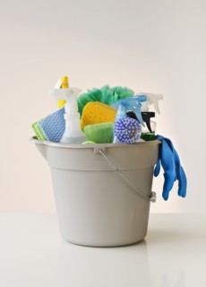 Cleaning supplies.