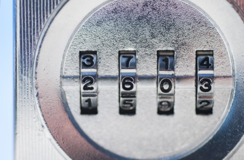 Combination lock.