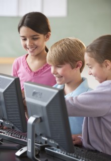 Students in a classroom.
