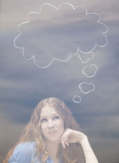 Woman brainstorming
