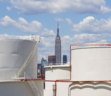 Oil storage tanks