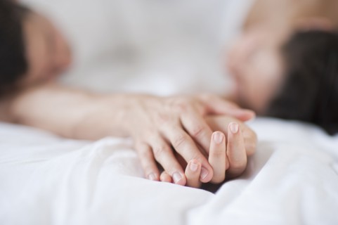 Couple at spa.