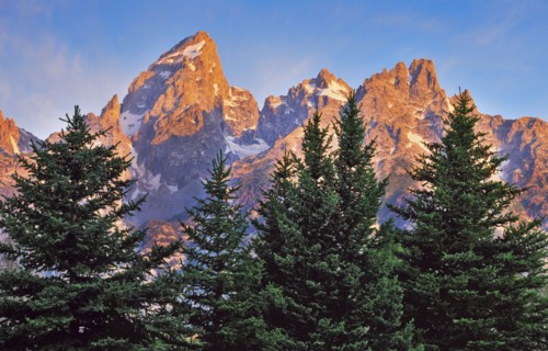 Scenic view of mountains.