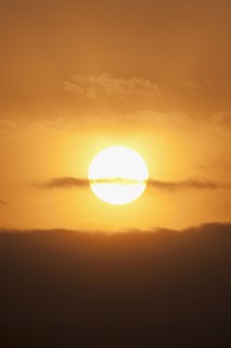 Sunset.