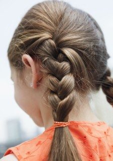 Female child's braids