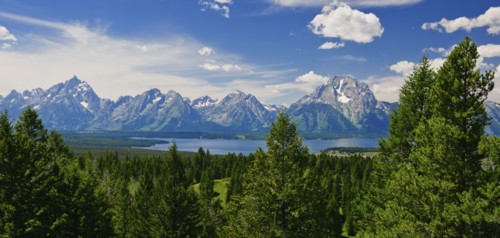 Scenic mountain lake.